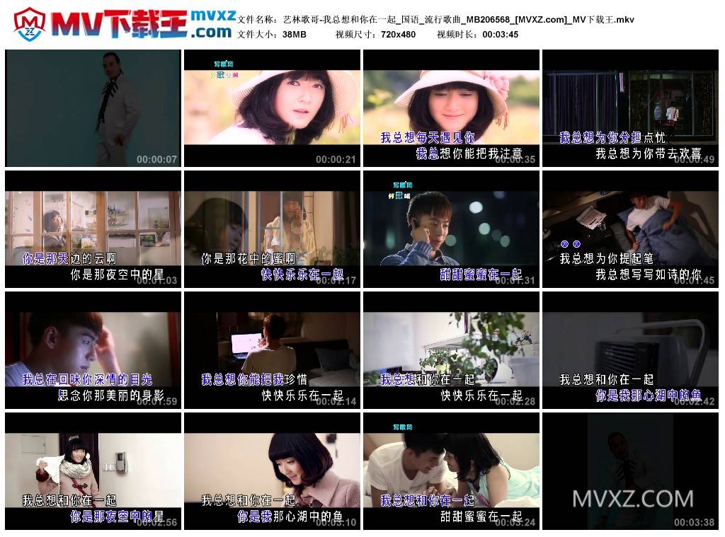 艺林歌哥-我总想和你在一起_国语_流行歌曲_MB206568